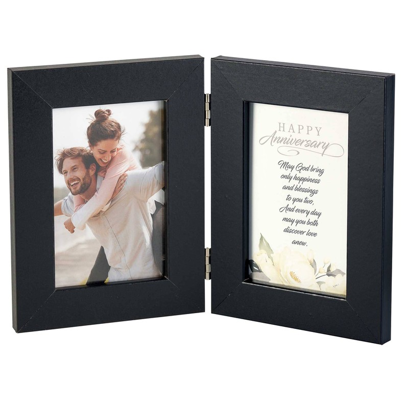 Happy Anniversary Double Photo Frame