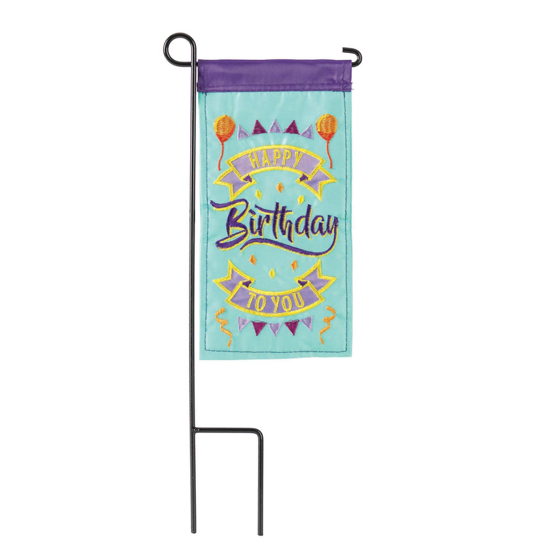 Happy Birthday Mini Flag