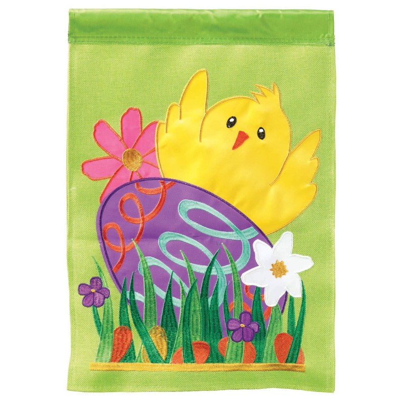 Happy Easter Chick Flag Blap 