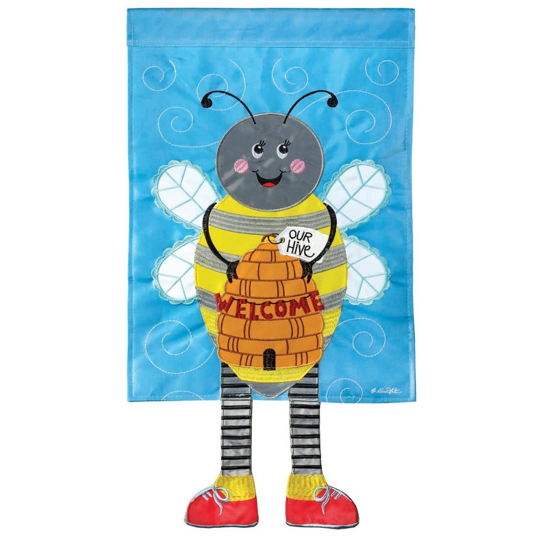 Honey Bee Crazy Leg Flag