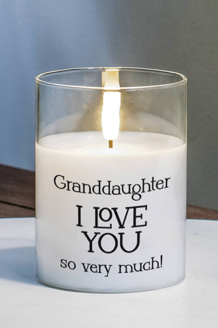 Led Candle Granddaughter, I Love You 
