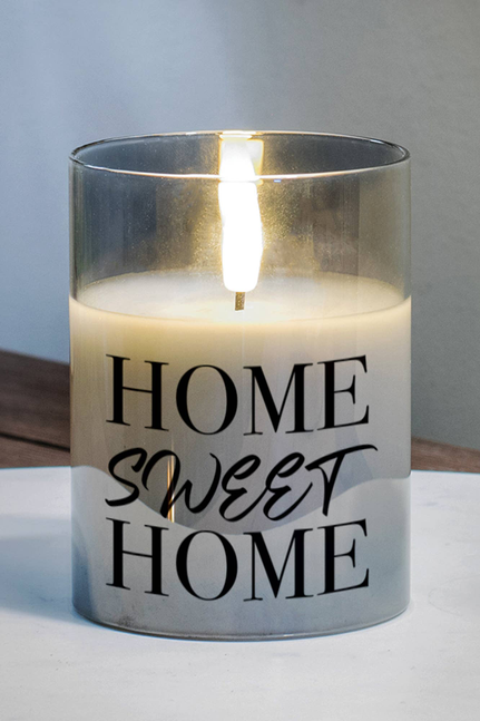 Led Candle Home Sweet Home 4In 