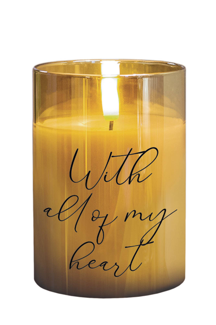 Led Candle With All Of My Heart 
