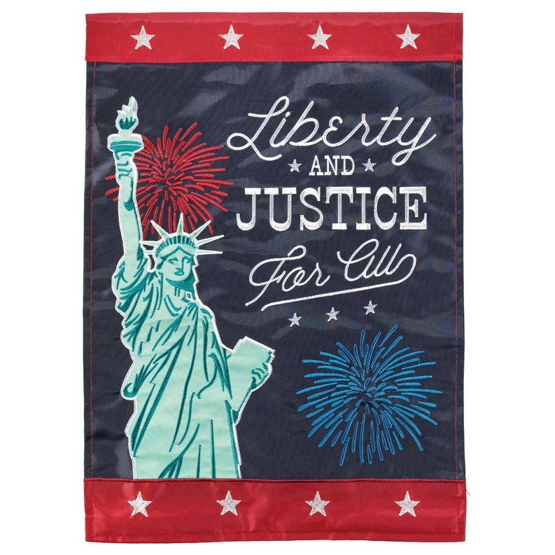 Liberty & Justic For All Flag Poly 