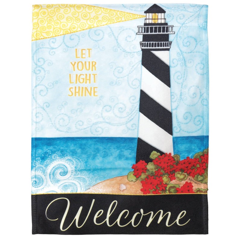 Lighthouse Let Your Shine Garden Flag 