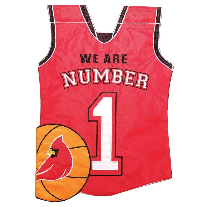 Louisville We Are #1 Jersey House Flag Double Applique
