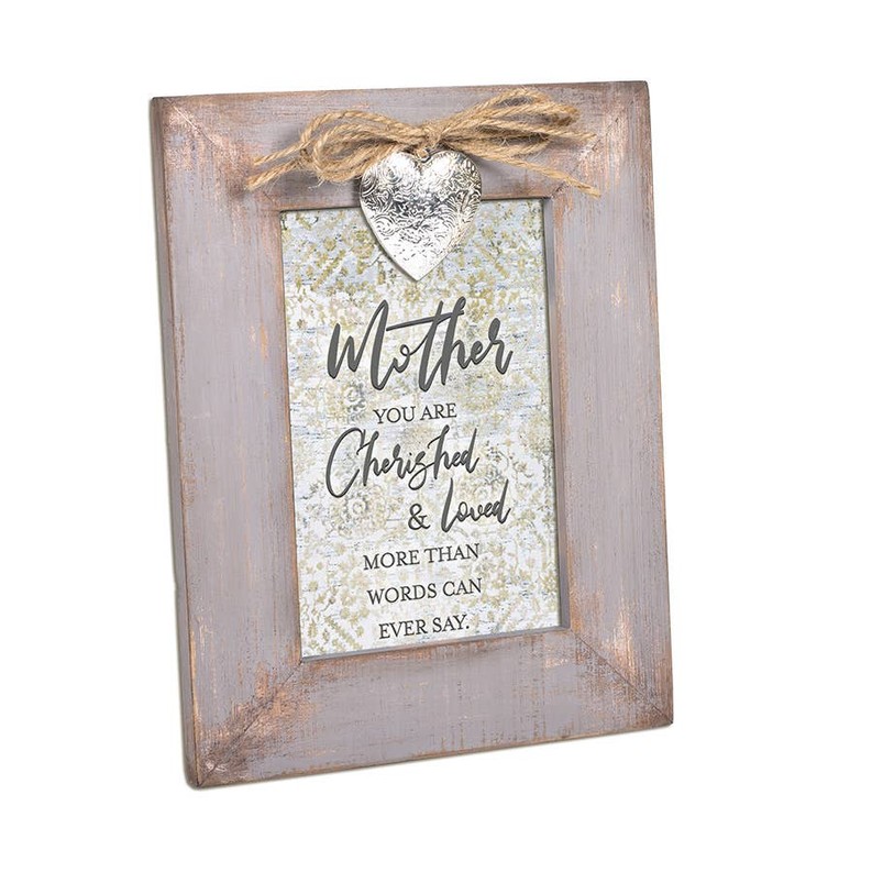 Mother Gray Distressed Photo Frame