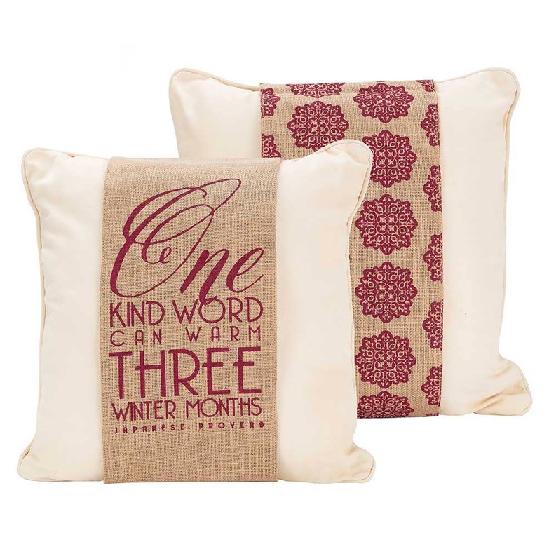 One Kind Word Can Warm Three Winter Months Pillow Jacket