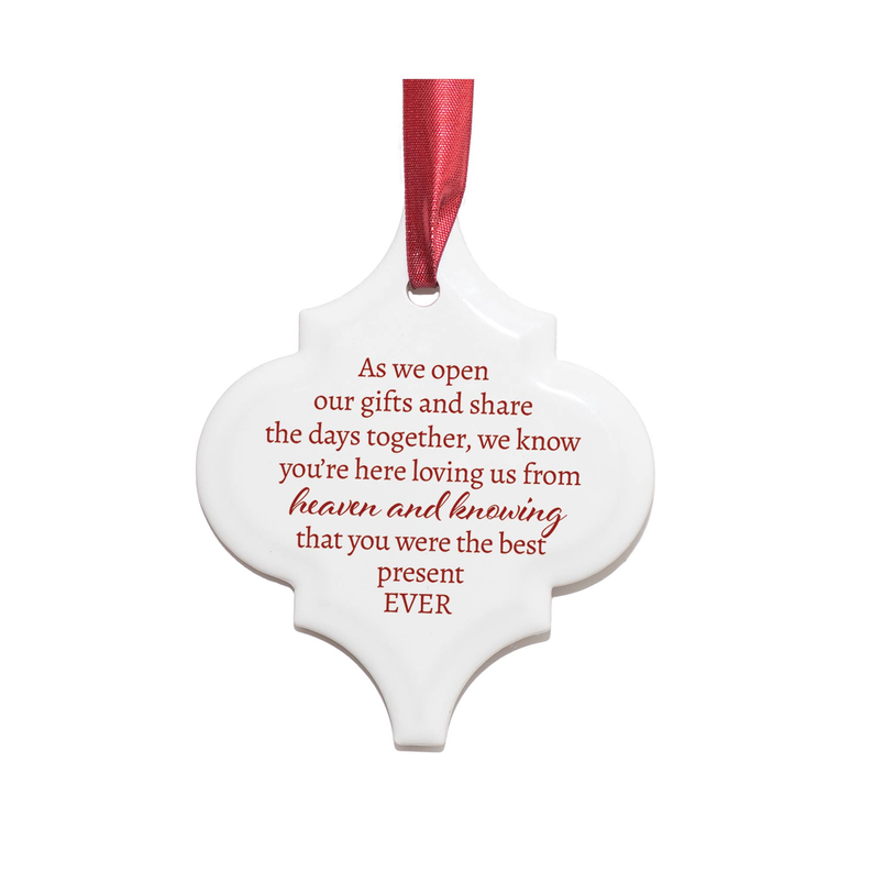 Ornament As We Open Our Gifts And Share