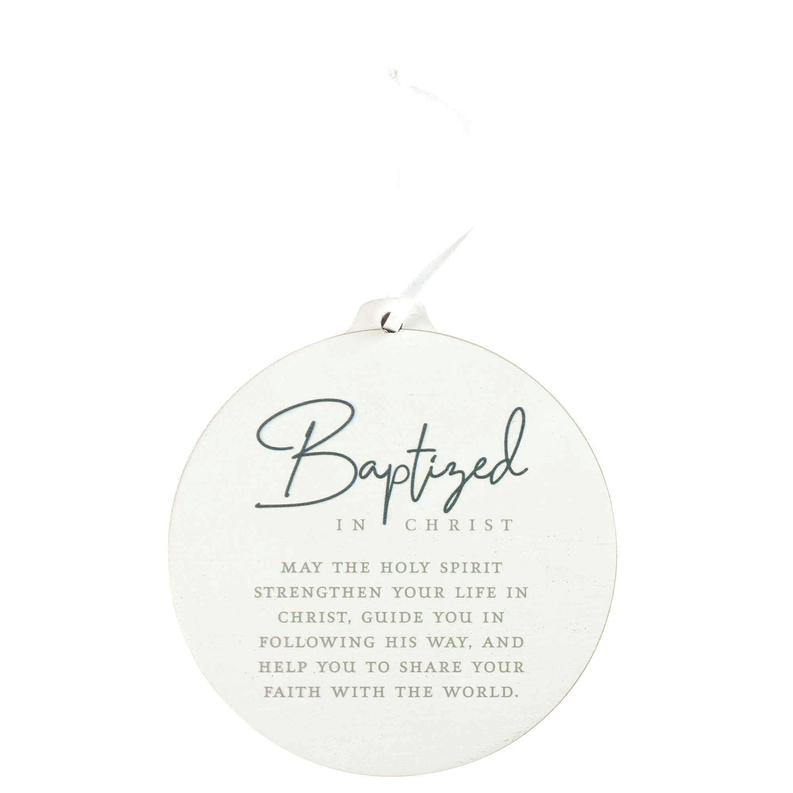Ornament Baptized In Christ Mdf