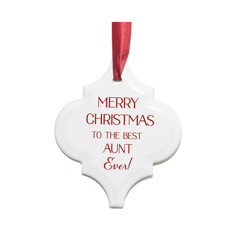 Ornament Merry Christmas Best Aunt