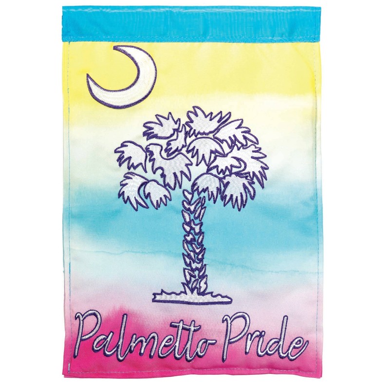 Palmetto Pride Applique Garden Flag