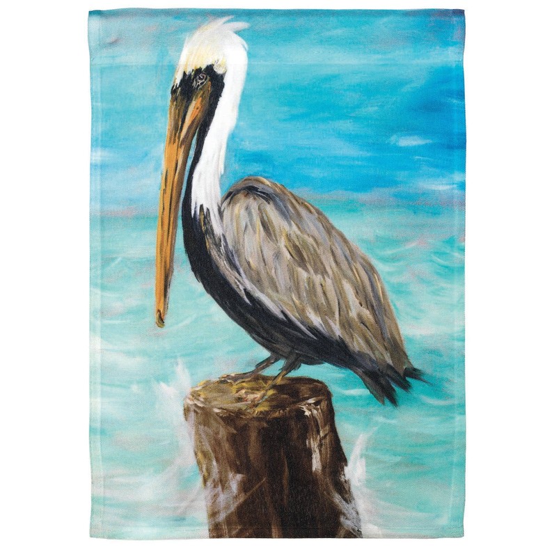 Pelican On Post House Flag 