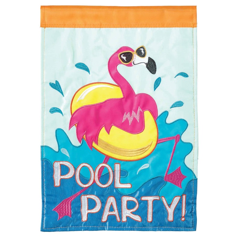 Pool Party Garden Flag 