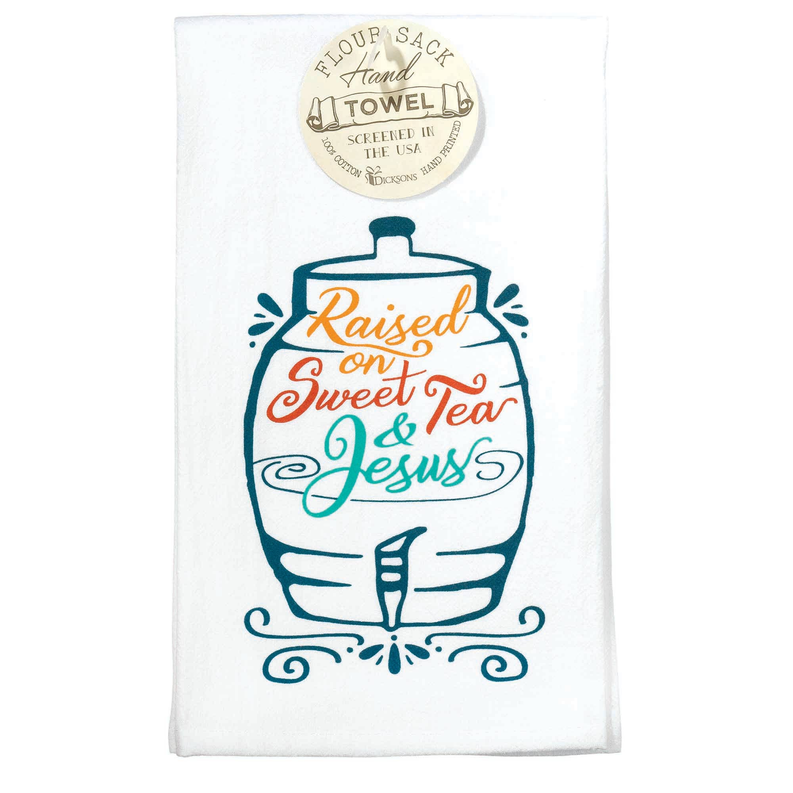 Raised On Sweet Flour Sack Cotton Towel