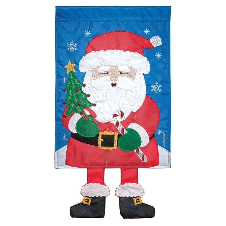 Santa Crazy Leg Flag