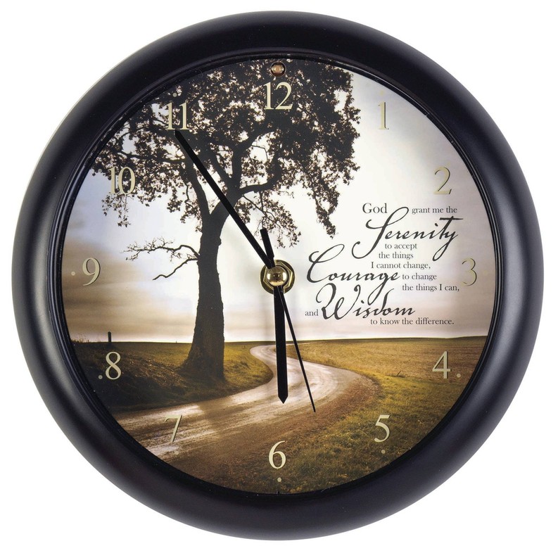 Serenity Prayer Musical Wall Clock 