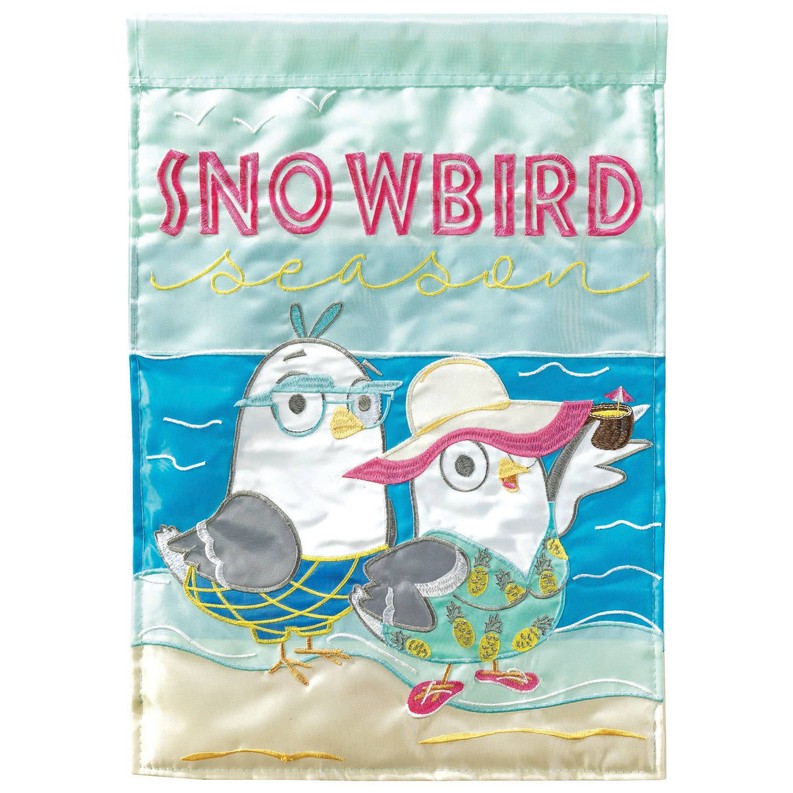 Snowbird Season Flag Poly 