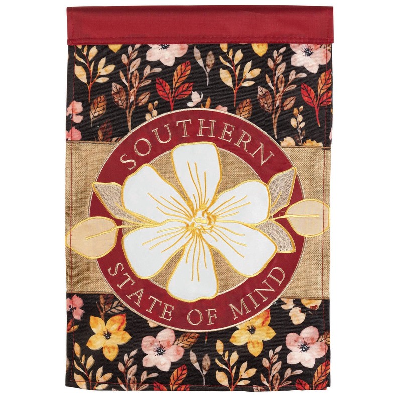 Southern State Of Mind Double Applique Plus Garden Flag