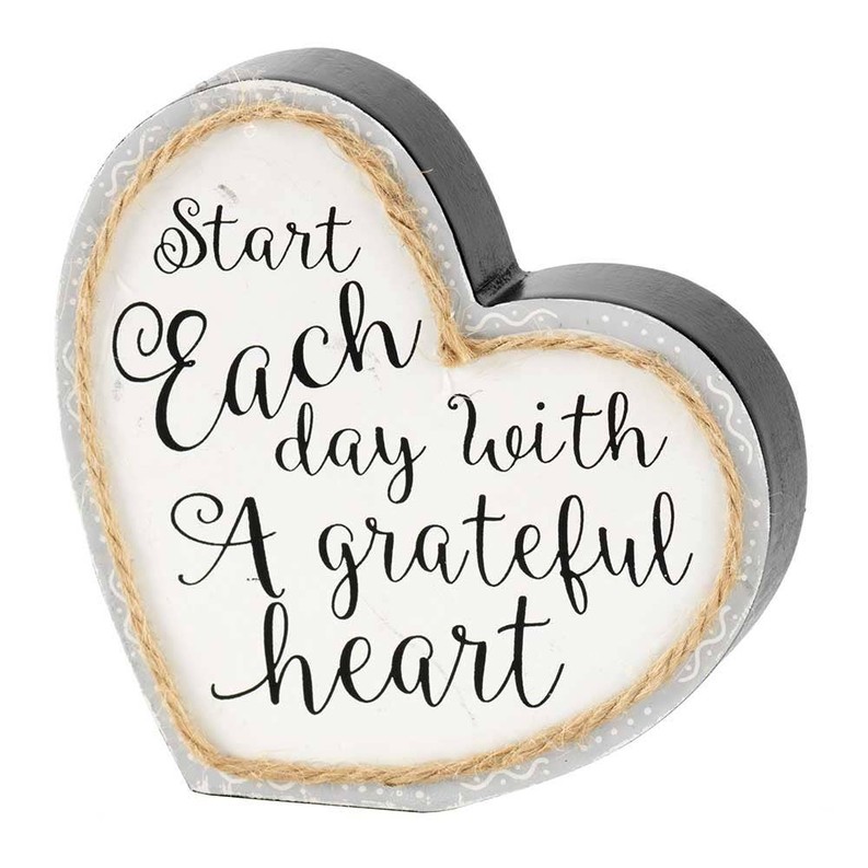 Start Each Day With A Grateful Heart Block