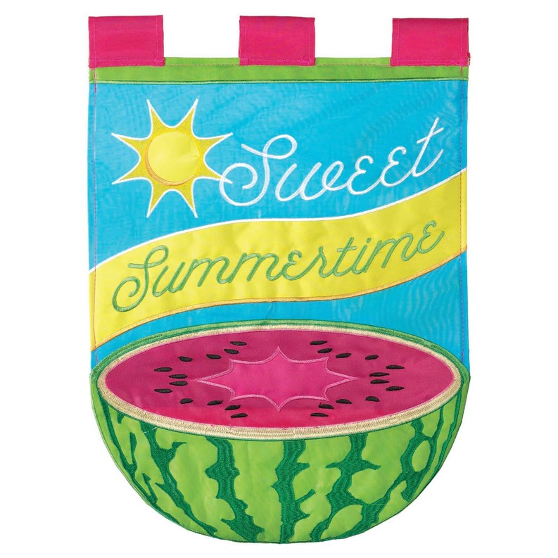 Sweet Summertime Melon Garden Flag 