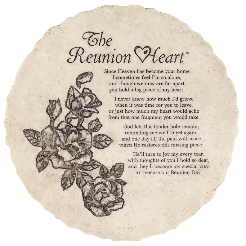 The Reunion Heart Stepping Stone Resin