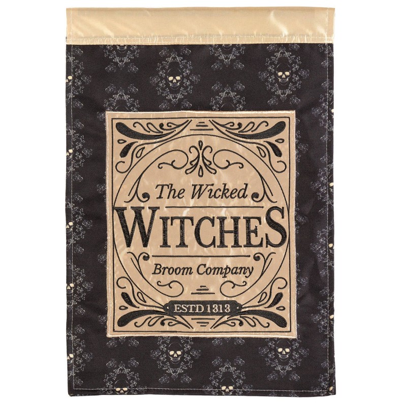 The Wicked Witches Double Applique Plus Garden Flag