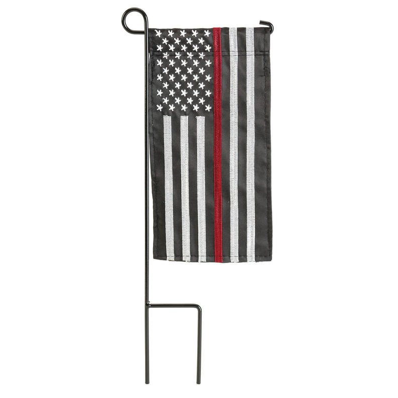 Thin Line Firefighter Mini Flag