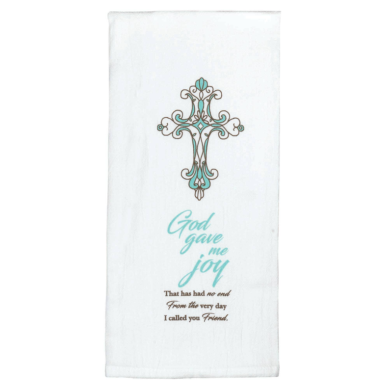 Towel Flrsack-God Gave Me Joy Cotton