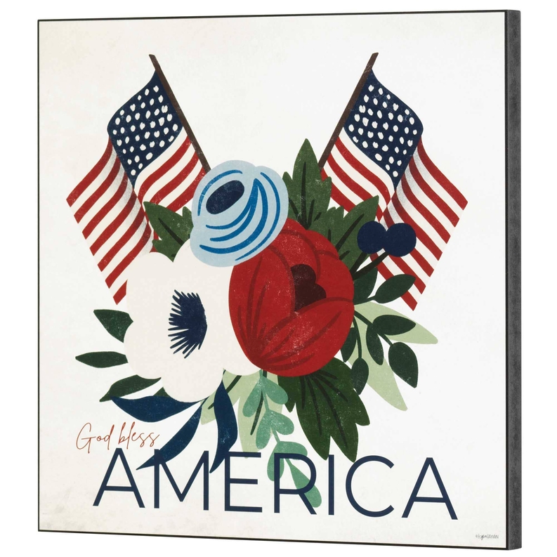 Wall Plaque God Bless America