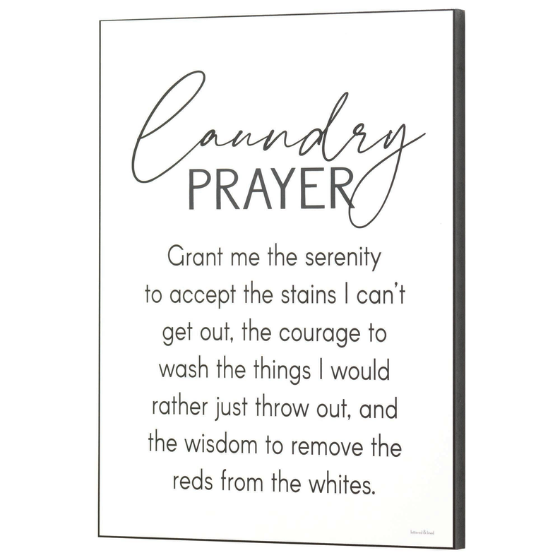 Wall Plaque Laundry Prayer