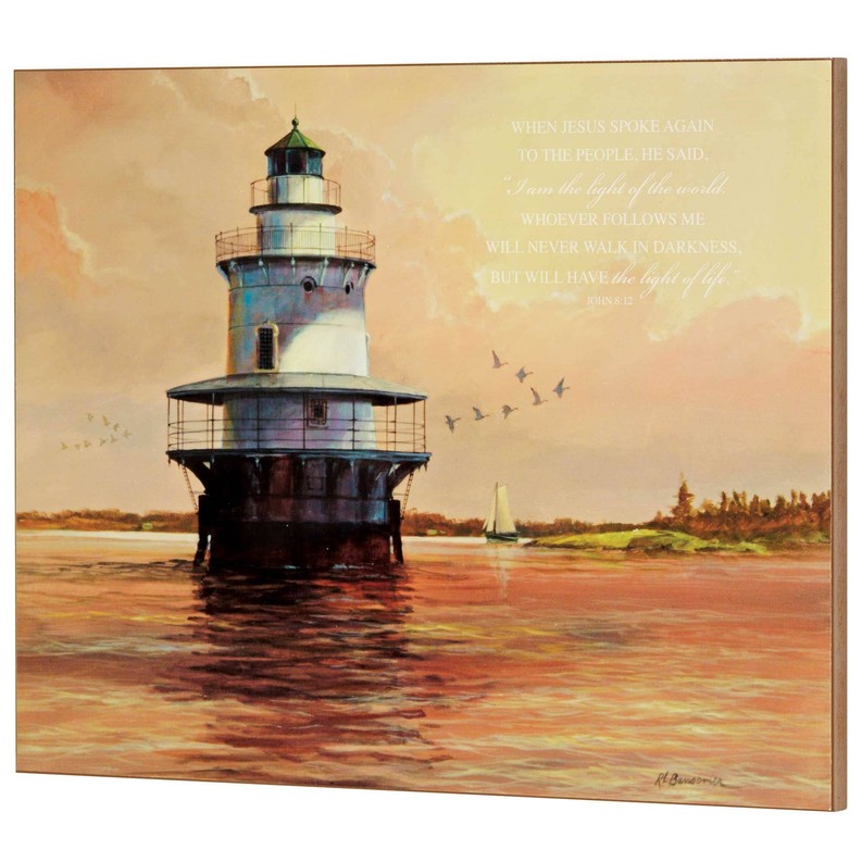 Wall Plaque Lighthouse I Am The Light