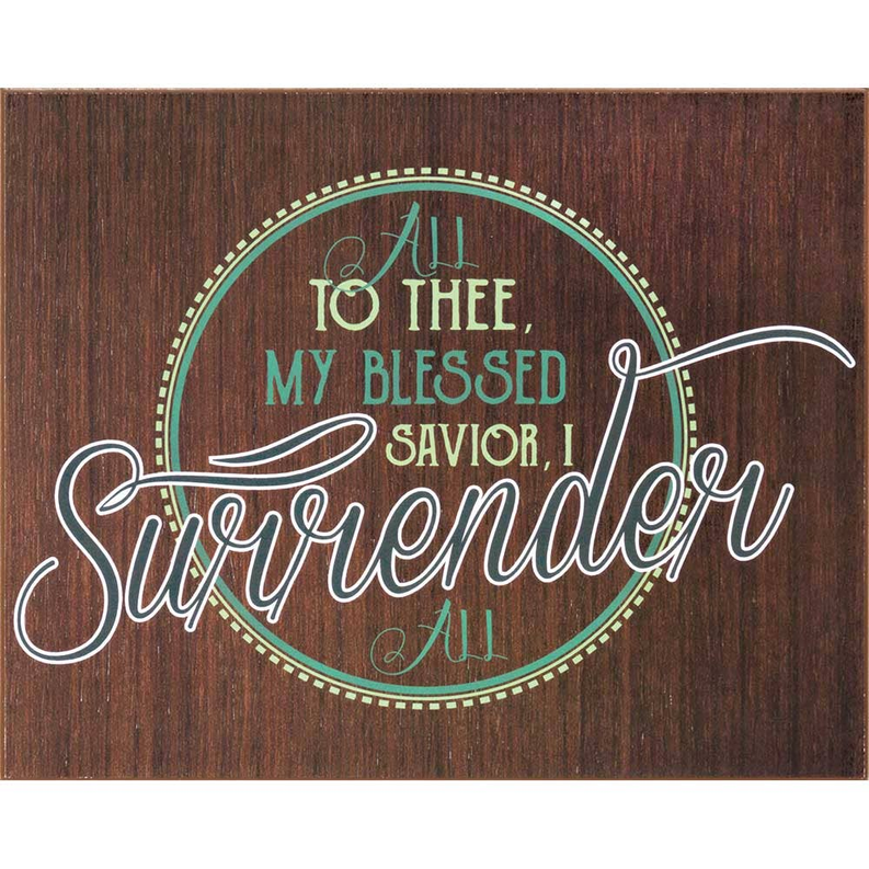 Wall Plaque Mdf Wall God Surrender