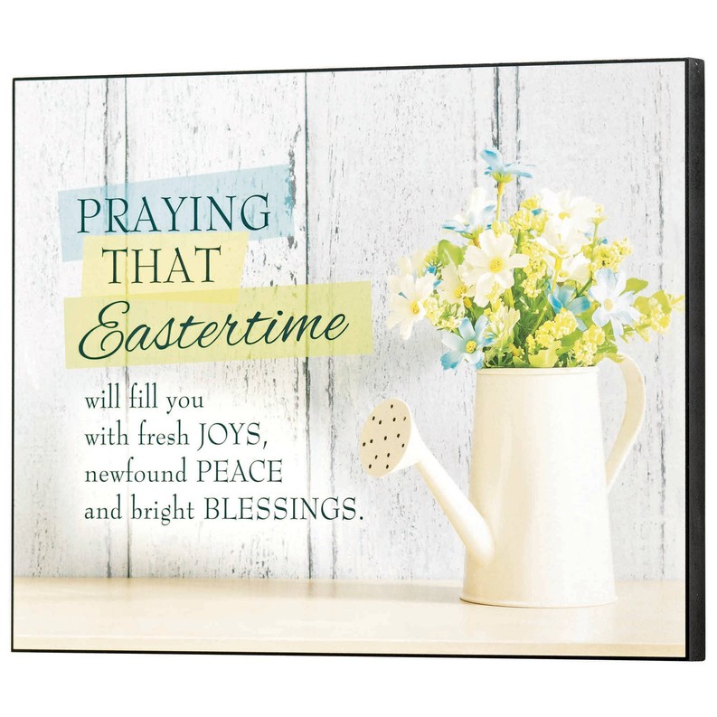 Wall Plaque Praying At Eastertime