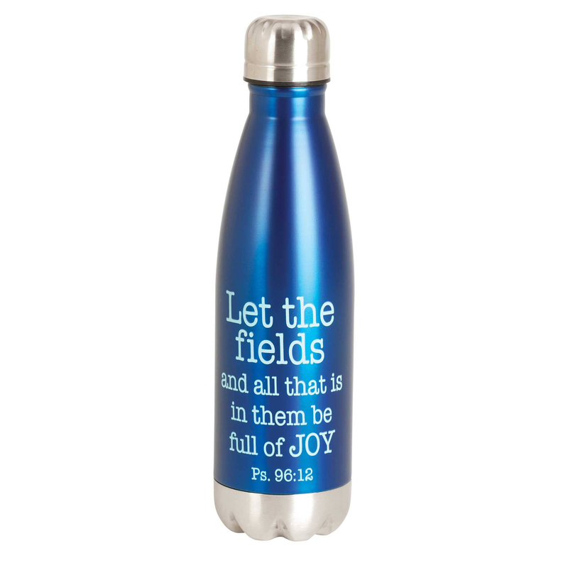 Water Bottle - 17 oz 17oz blue Let The Fields 