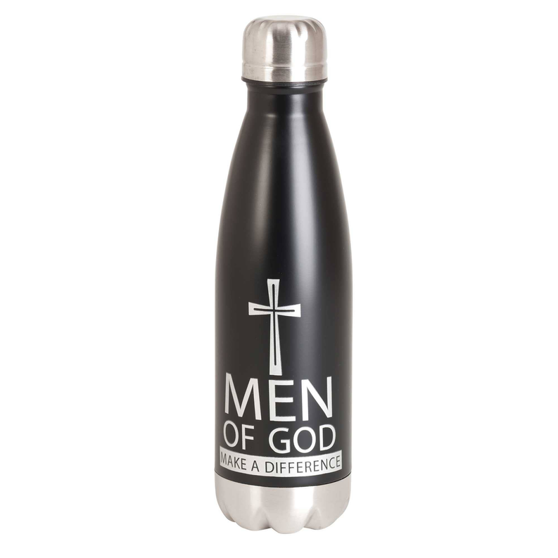 Water Bottle - 17 oz 17oz black Men Of God Make 