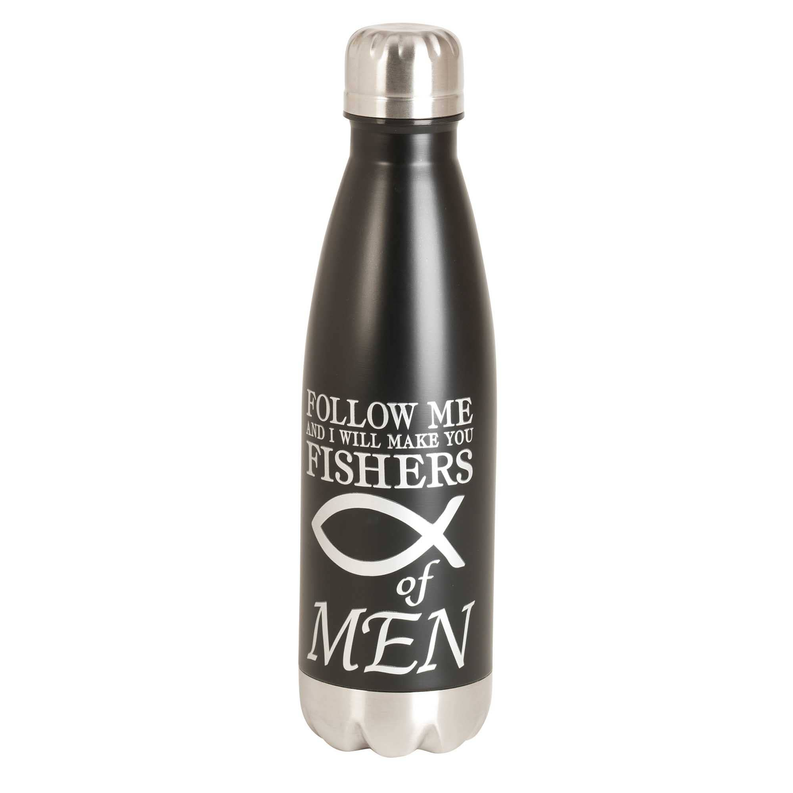 Water Bottle - 17 oz 17oz black Fishers Of Men 