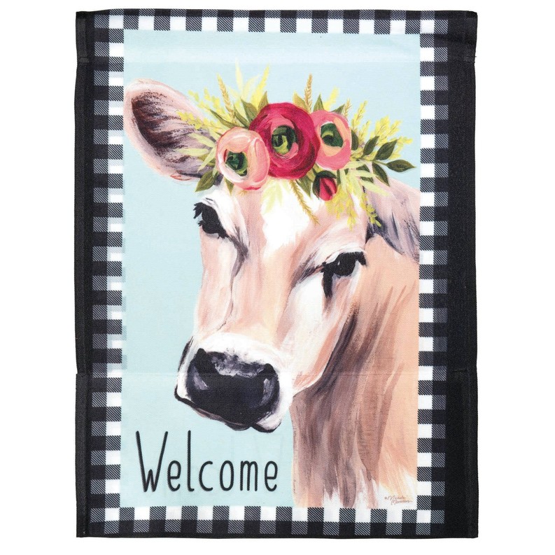 Welcome Cow Floral