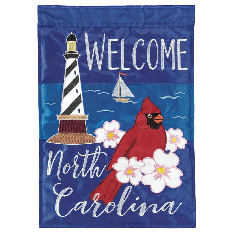 Welcome North Carolina Flag Garden
