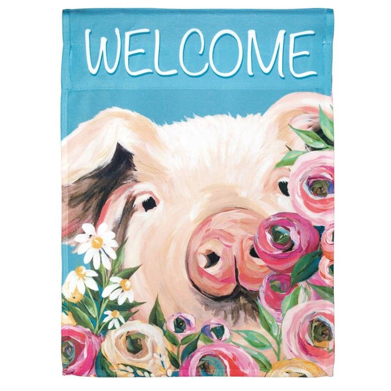 Welcome Pig Floral