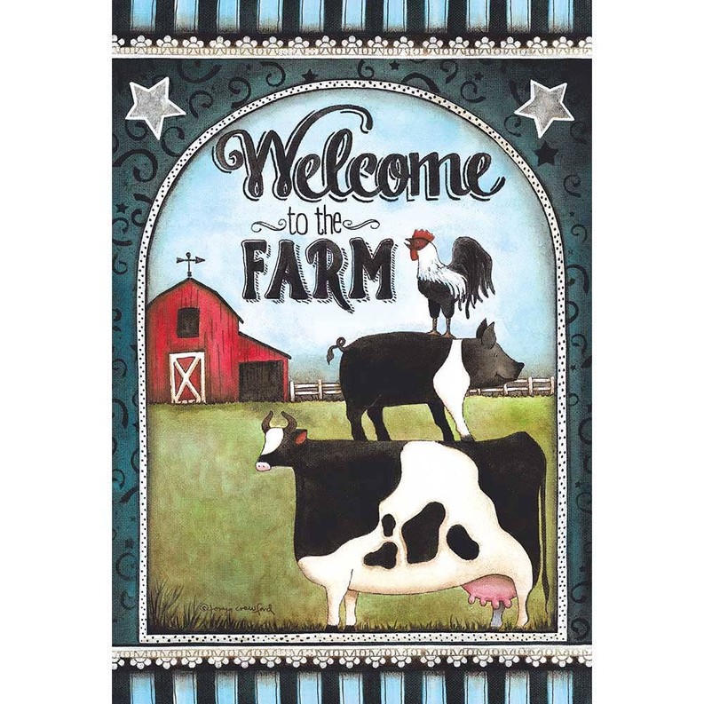 Welcome To The Farm Flag