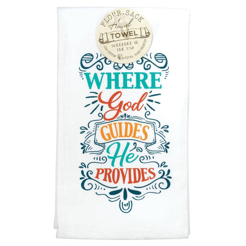 Where God Guides Flour Sack Cotton Towel