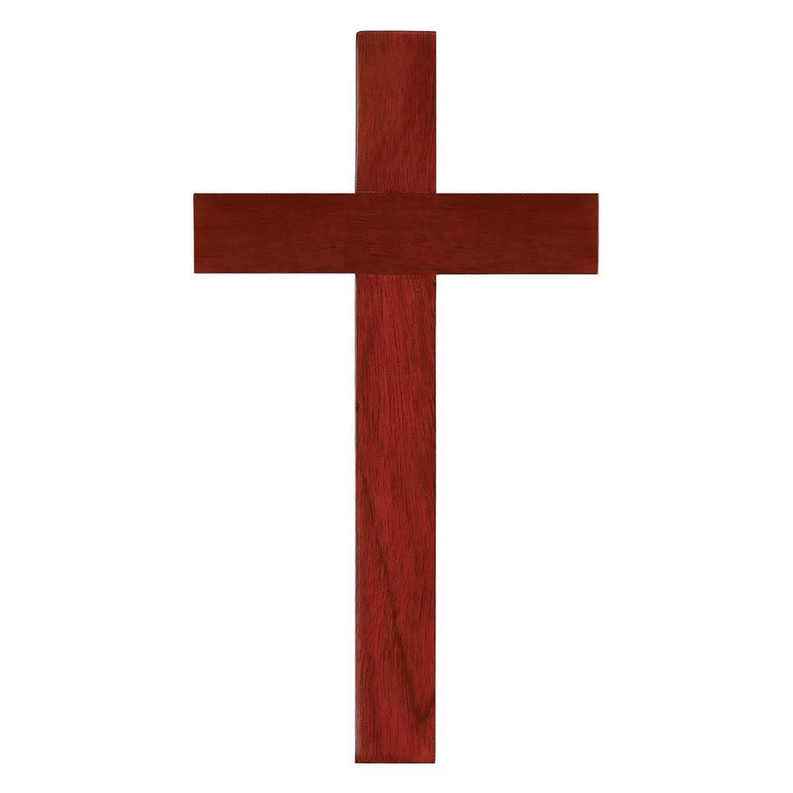 Wood Mahogany Wall Cross