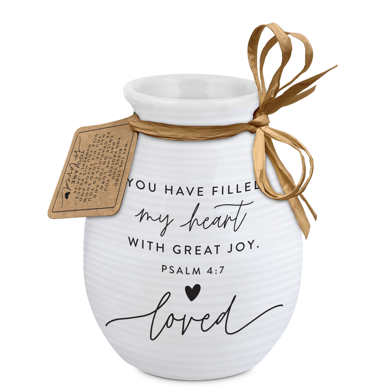 Vase Textured Hold Onto Hope Loved