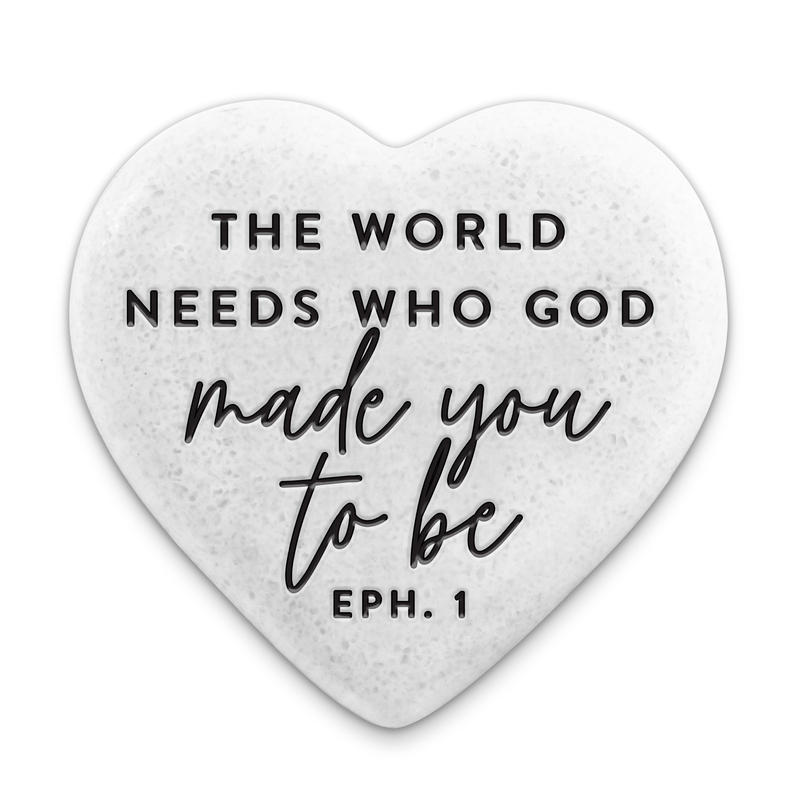 ScriptureStone Heart Who God Made You