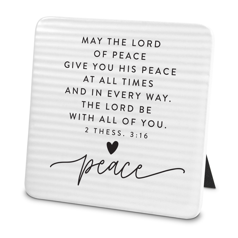 Tabletop Plaque The Lord Of Peace 4X4