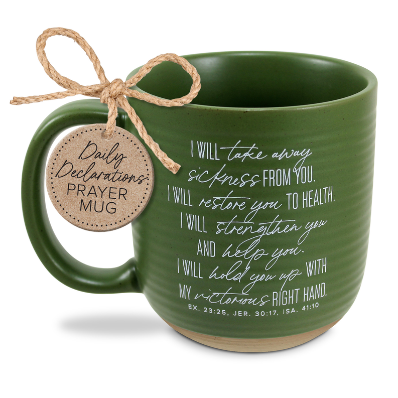 Coffee Mug Amen Heal Restore Green 20 Oz