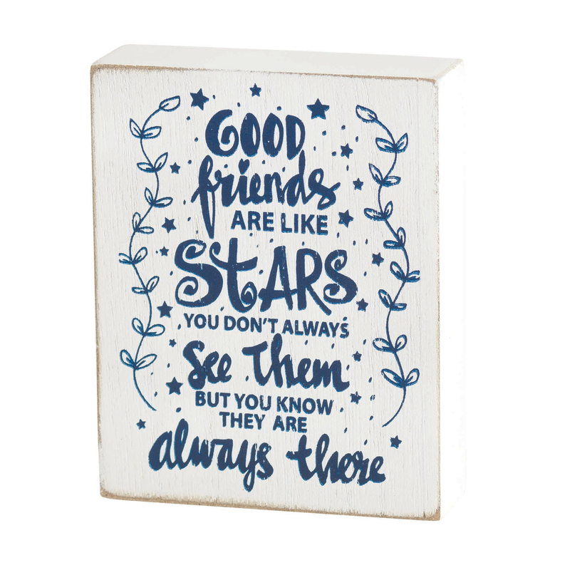 Tabletop Plaque  Good Friends Are 3x4