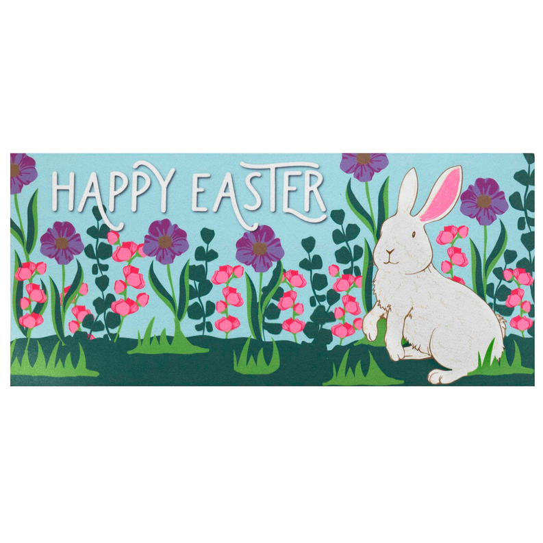 Doormat Insert Rabbit Happy Easter