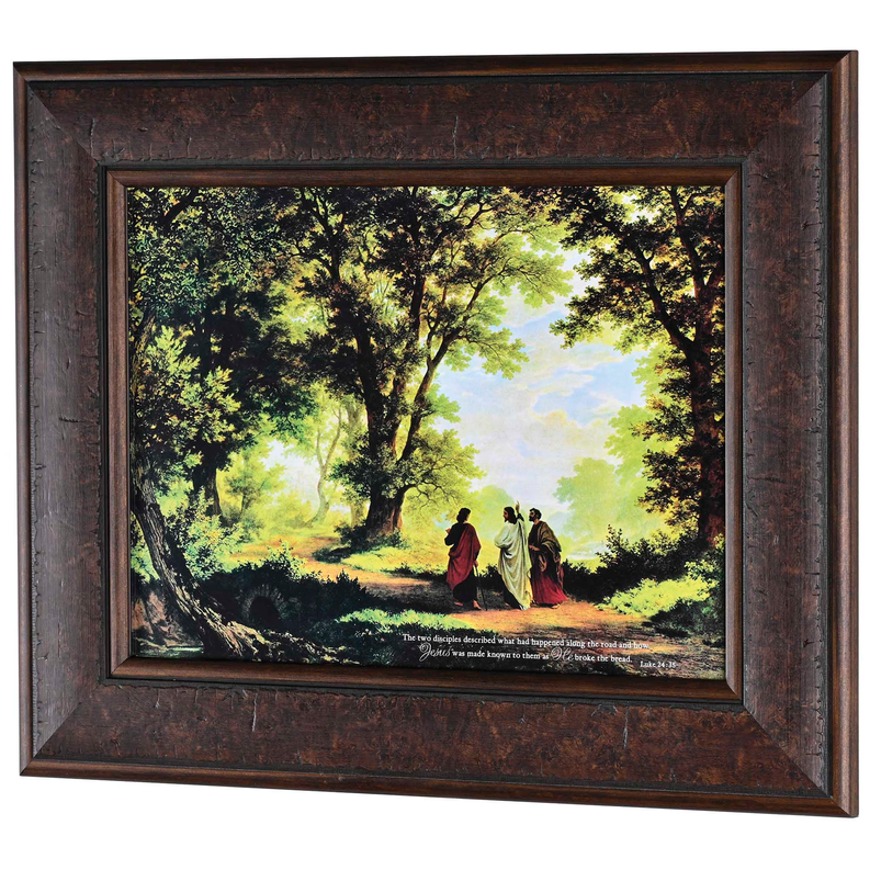 Framed Wall Art Way to Emmaus Luke 24:35